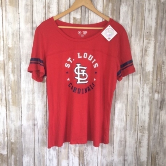 MLB Tops - NWT MLB St. Louis Cardinals Red Tee Women’s XL